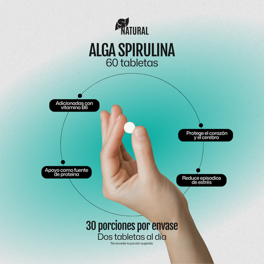 Alga Spirulina | 60 Tabletas