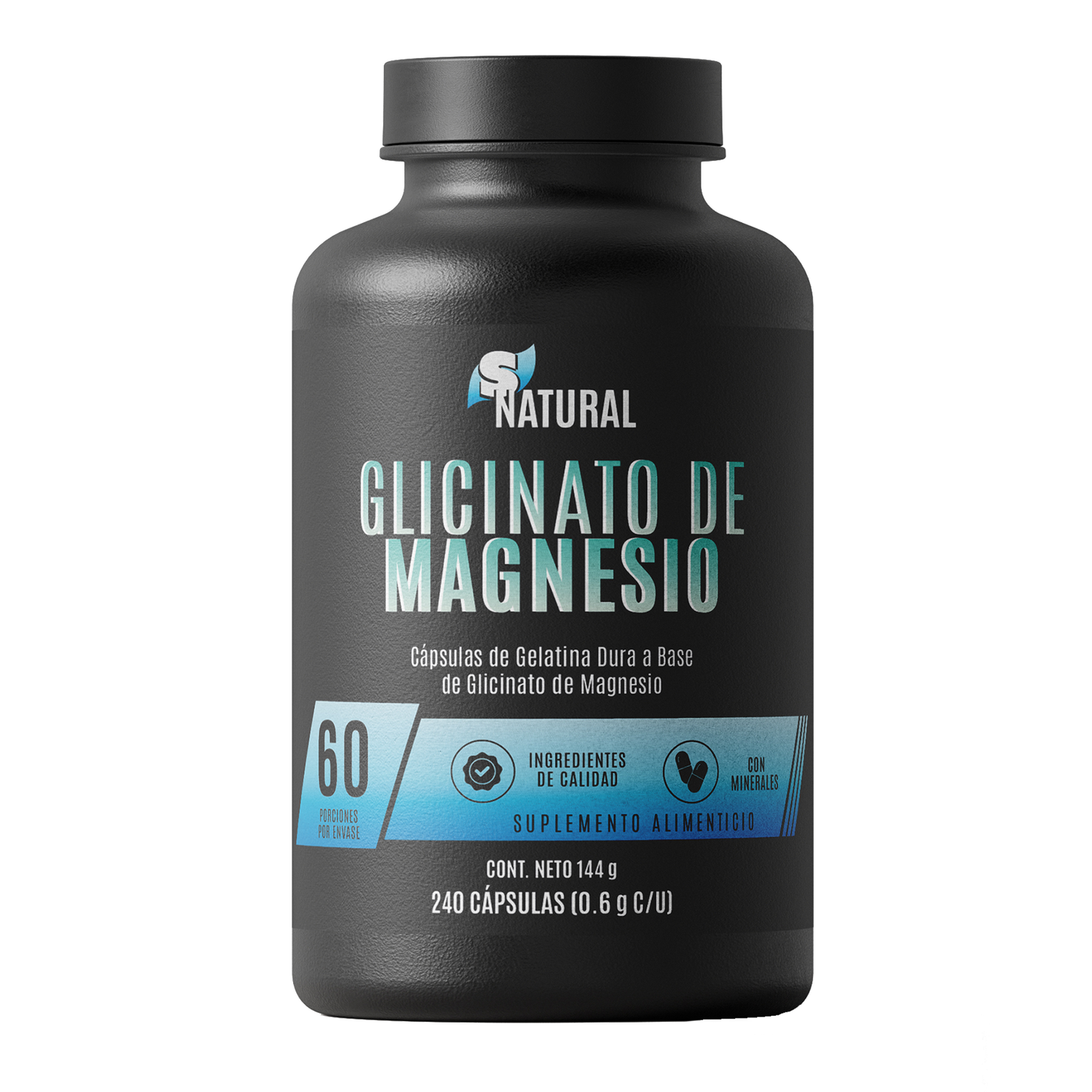 Glicinato de Magnesio | 240 Cápsulas
