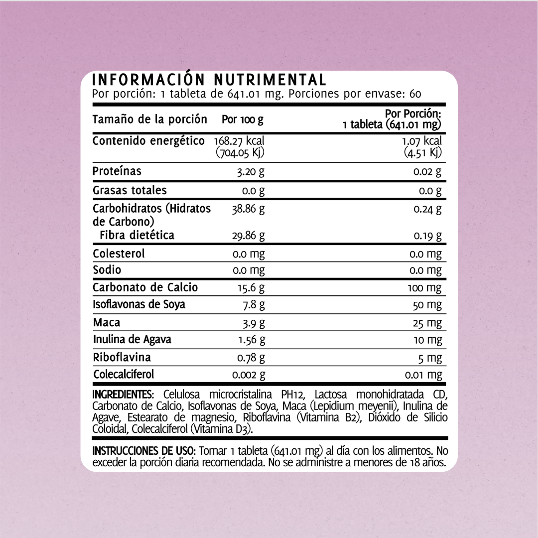Isoflavonas de Soya | 60 Tabletas