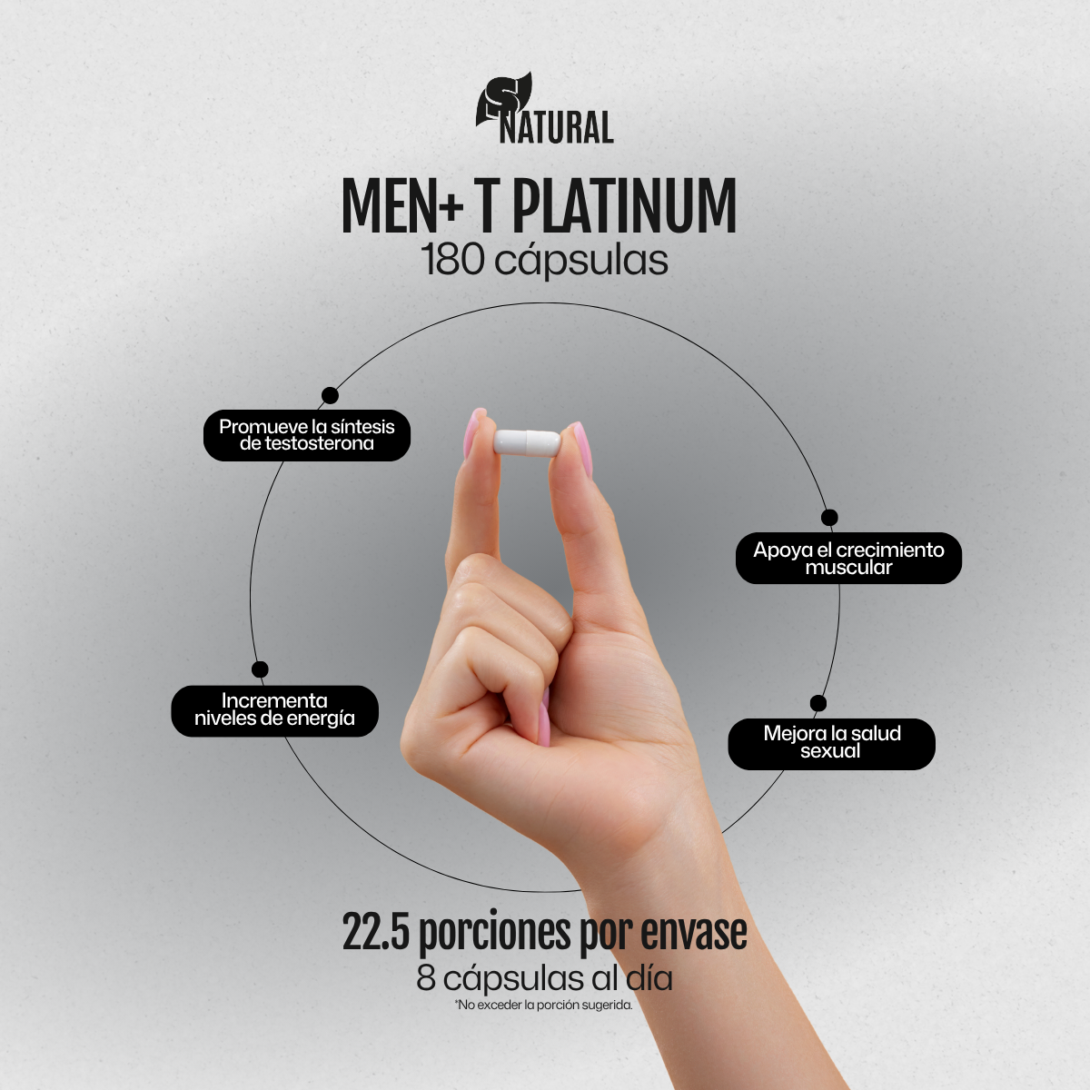Men+ T Platinum | 180 Cápsulas