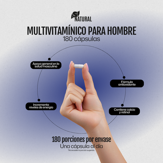 Multivitamínico Hombre | 180 Cápsulas