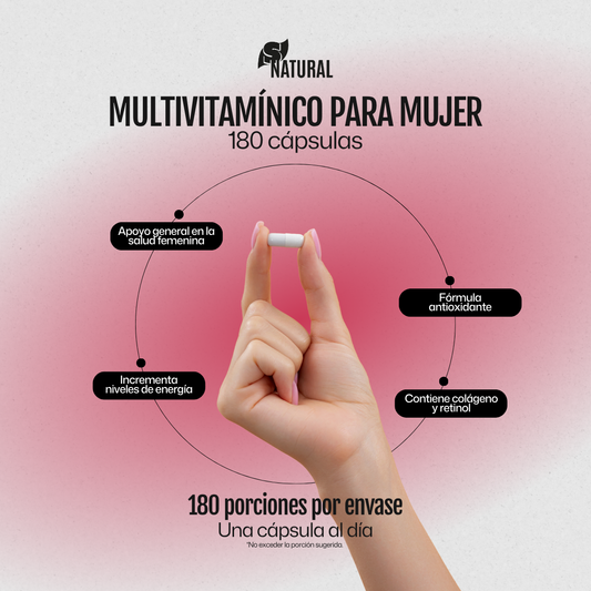 Multivitamínico Mujer | 180 Cápsulas