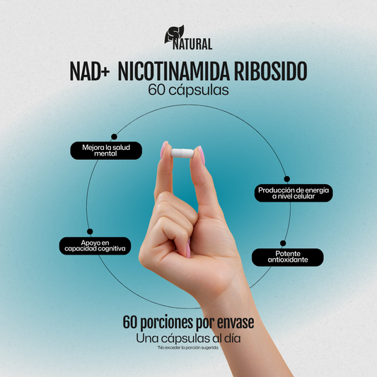 NAD+ Nicotinamida Ribosido | 60 Cápsulas