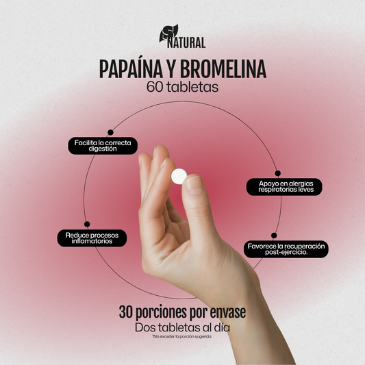 Papaina y Bromelina | 60 Tabletas