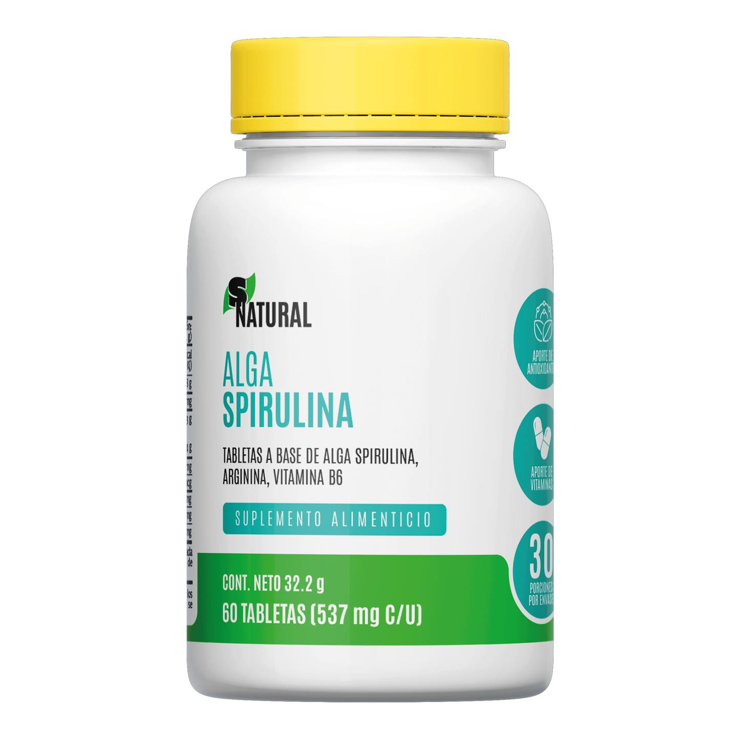 Alga Spirulina | 60 Tabletas