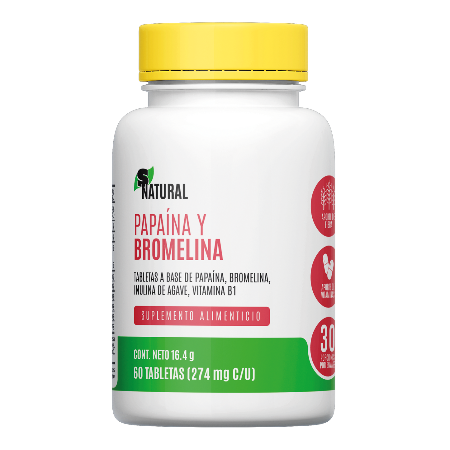 Papaina y Bromelina | 60 Tabletas