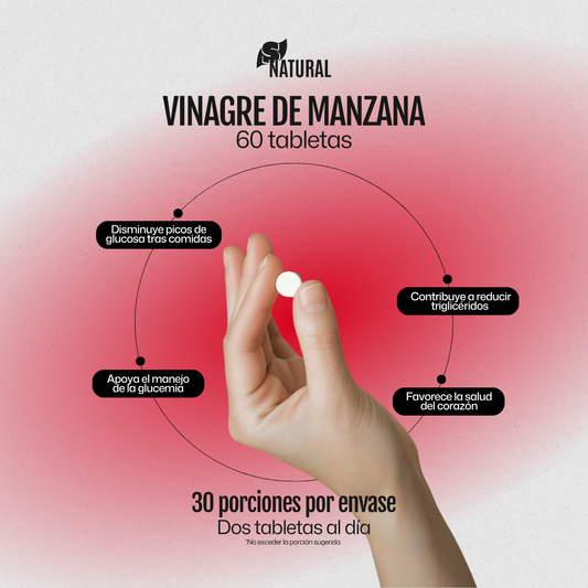 Vinagre de Manzana | 60 Tabletas