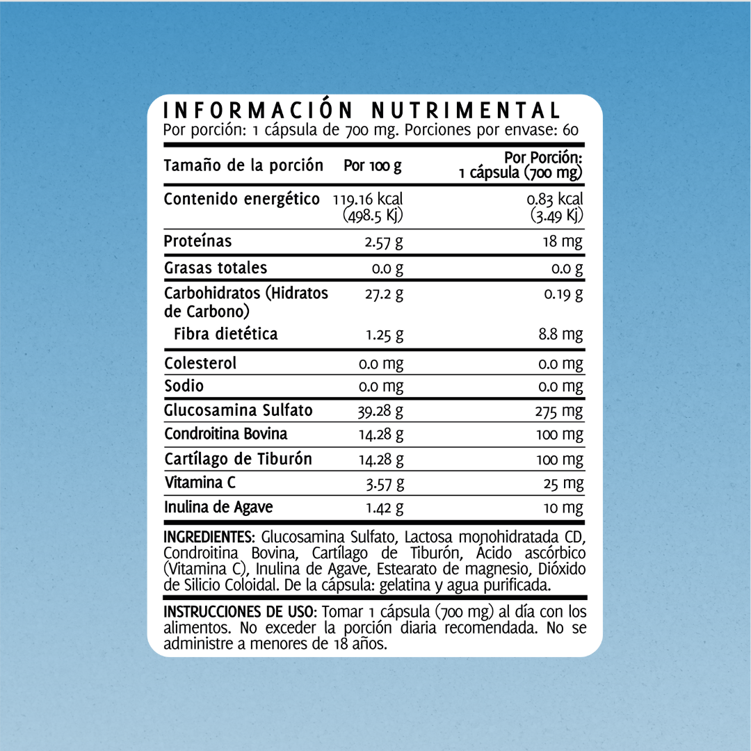 Glucosamina | 60 Cápsulas