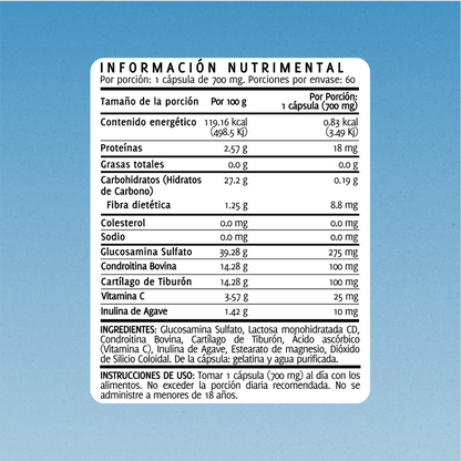 Glucosamina | 60 Cápsulas