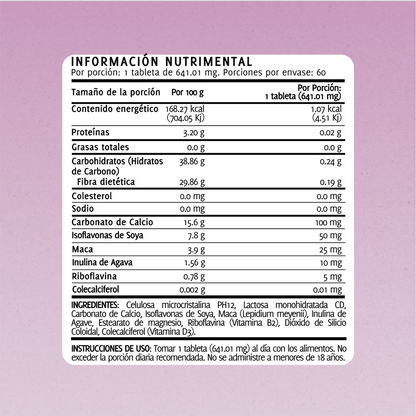 Isoflavonas de Soya | 60 Tabletas