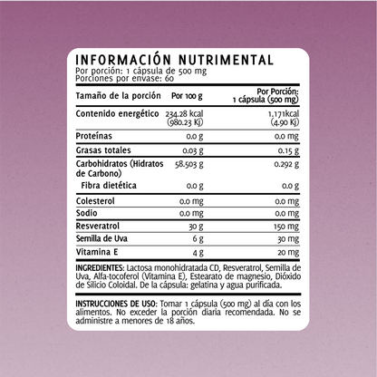 Resveratrol | 60 Cápsulas