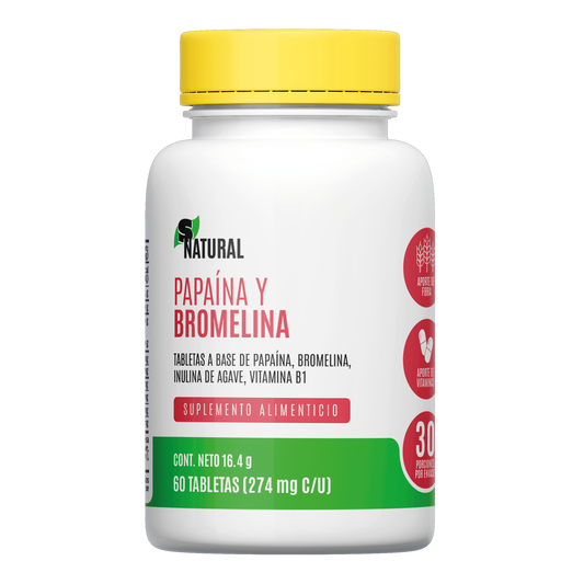 Papaina y Bromelina | 60 Tabletas