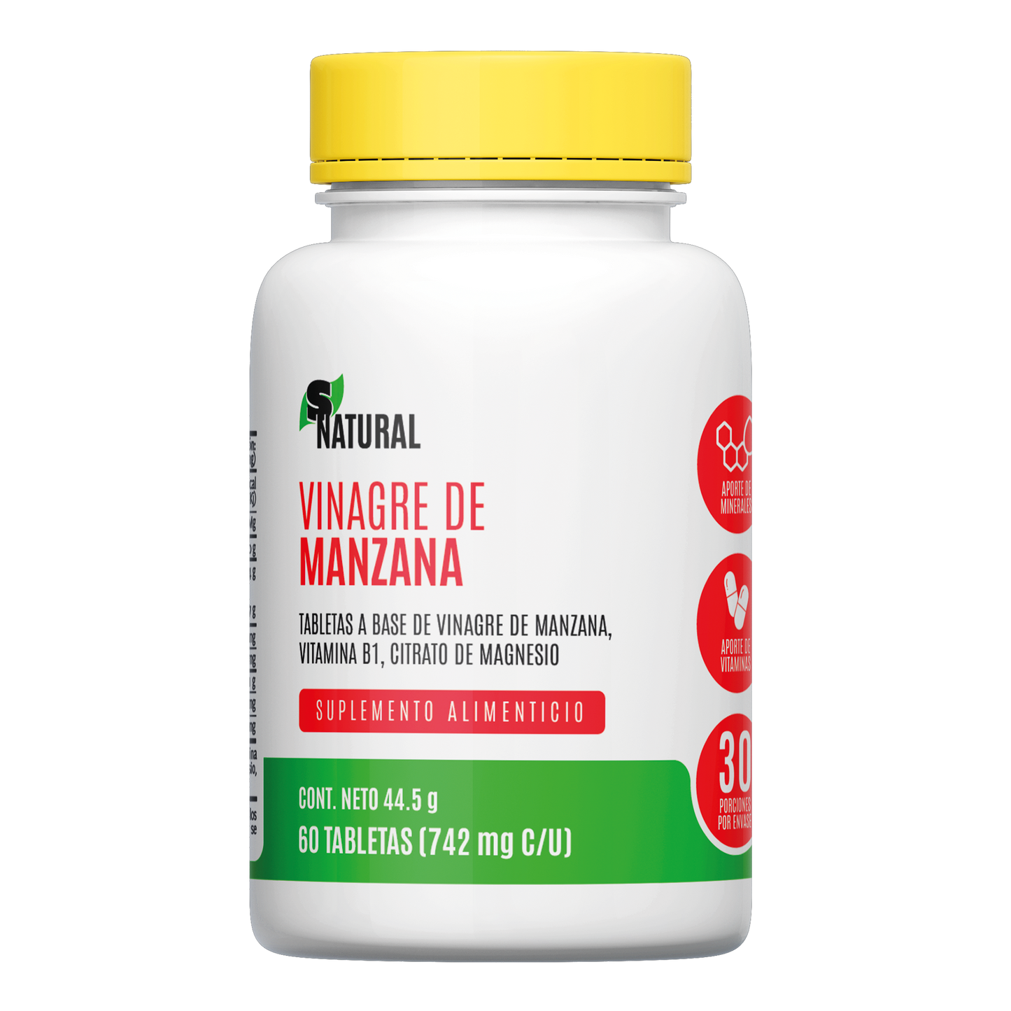 Vinagre de Manzana | 60 Tabletas
